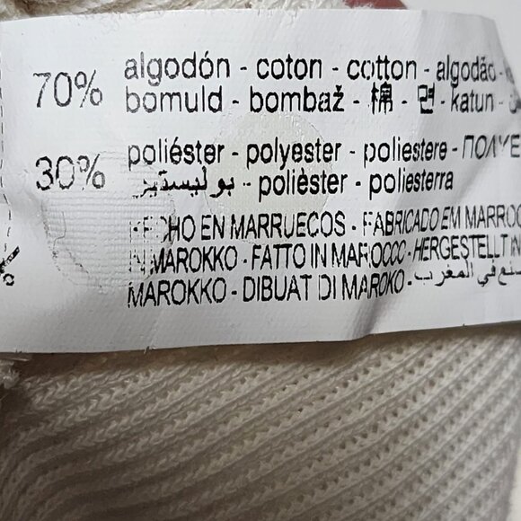 Zara Ivory Ribbed Knit High Rise Pull On Wide Leg Pants - Picture 9 of 10